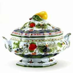 Artistica - Deruta Of Italy Faenza-Carnation: Soup Tureen Serveware Yellow