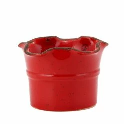 Artistica - Deruta Of Italy Scavo Giardini-Garden: Small Planter Vase With Fluted Rim Plants & Planters Giardini-garden Scavo