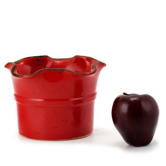 Artistica - Deruta Of Italy Scavo Giardini-Garden: Small Planter Vase With Fluted Rim Plants & Planters Giardini-garden Scavo 4 Artistica - Deruta Of Italy Scavo Giardini-Garden: Small Planter Vase With Fluted Rim Plants & Planters Giardini-garden Scavo - Image 2