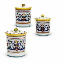 Artistica - Deruta Of Italy Ricco Deruta Deluxe: Canister 3-Pcs Set (Small, Medium, Large) Tools & Accessories
