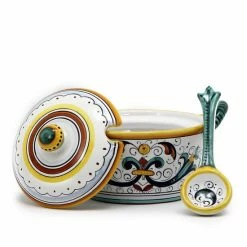 Artistica - Deruta Of Italy Ricco Deruta: Bundle With Butter Dish, Sauce Boat, Parmesan Bowl And Spoon Rest Serveware -Artistica - Deruta of Italy Shop unnamed file 1090