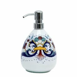 Artistica - Deruta Of Italy Ricco Deruta: Liquid Soap/Lotion Dispenser (Medium 20 OZ) Bath Accessories Multicolor