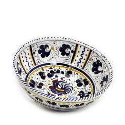 Artistica - Deruta Of Italy Orvieto Blue Rooster: Salad Bowl (Medium) Dinnerware & Flatware