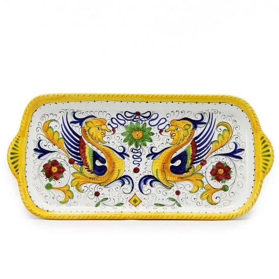 Artistica - Deruta Of Italy Raffaellesco Deluxe: Rectangular Tray Serveware 3 Artistica - Deruta Of Italy Raffaellesco Deluxe: Rectangular Tray Serveware