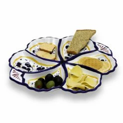Artistica - Deruta Of Italy Orvieto Blue Rooster: Snack Tray Fiore/shell Serveware Multicolor -Artistica - Deruta of Italy Shop unnamed file 1223