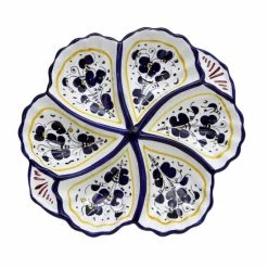 Artistica - Deruta Of Italy Orvieto Blue Rooster: Snack Tray Fiore/shell Serveware Multicolor -Artistica - Deruta of Italy Shop unnamed file 1224
