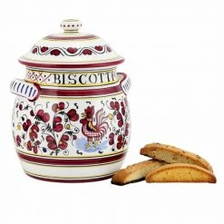 Artistica - Deruta Of Italy Orvieto Red Rooster: Traditional Biscotti Jar Kitchen -Artistica - Deruta of Italy Shop unnamed file 1228