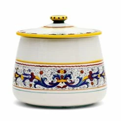 Artistica - Deruta Of Italy Deruta Bella Conica: Large Biscottiera Jar - Ricco Deruta Design Tools & Accessories