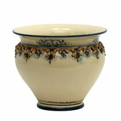 Artistica - Deruta Of Italy Sofia Tricolore: Round Cachepot/Planter With Bass Relief Decoration - Medium (14" Diam) Decorative Accents -Artistica - Deruta of Italy Shop unnamed file 1262