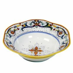 Artistica - Deruta Of Italy Ricco Deruta: Hexagonal Lg Salad Pasta Bowl Serveware Default Title