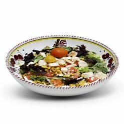 Artistica - Deruta Of Italy Orvieto Red Rooster: Risotto/pasta/cioppino Round Shallow Coupe Bowl Serveware -Artistica - Deruta of Italy Shop unnamed file 1371