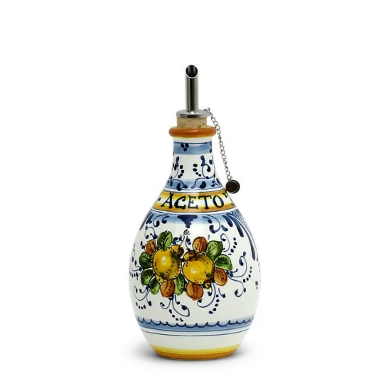 Artistica - Deruta Of Italy Limoncini: Vinegar 'Aceto' Bottle Dispenser Tools & Accessories 3 Artistica - Deruta Of Italy Limoncini: Vinegar 'Aceto' Bottle Dispenser Tools & Accessories
