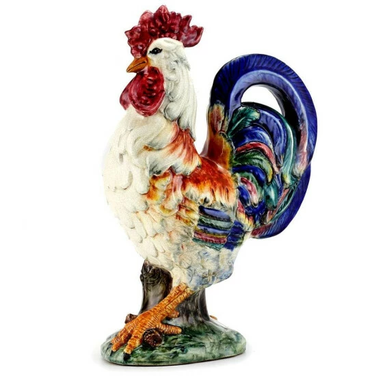 Artistica - Deruta Of Italy Rooster Of Fortune: Alberto Large Ceramic Rooster Of Fortune Decorative Accents Multi 4 Artistica - Deruta Of Italy Rooster Of Fortune: Alberto Large Ceramic Rooster Of Fortune Decorative Accents Multi - Image 2