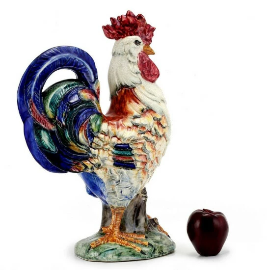 Artistica - Deruta Of Italy Rooster Of Fortune: Alberto Large Ceramic Rooster Of Fortune Decorative Accents Multi 6 Artistica - Deruta Of Italy Rooster Of Fortune: Alberto Large Ceramic Rooster Of Fortune Decorative Accents Multi - Image 4