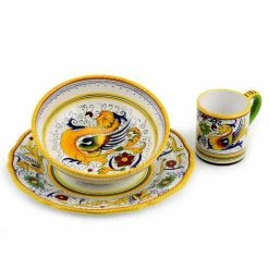 Artistica - Deruta Of Italy Raffaellesco Deluxe: Pre Pack Dinner + Coupe Bowl + Mug Dinnerware & Flatware Multi