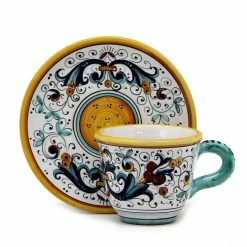Artistica - Deruta Of Italy Ricco Deruta Deluxe: Espresso Cup And Saucer Dining & Tabletop