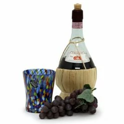 Artistica - Deruta Of Italy Murano Murrina Style: Crumpled Water Tumbler Glass Fully Hand Made Reusables -Artistica - Deruta of Italy Shop unnamed file 1528