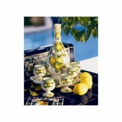 Artistica - Deruta Of Italy Toscana: Limoncello Set On Tray (6 Cups And Tray And Decanter) Dining & Tabletop -Artistica - Deruta of Italy Shop unnamed file 1543