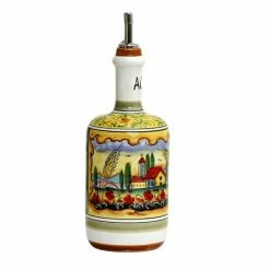 Artistica - Deruta Of Italy Colli Umbri: Umbrian Landscape Olive Oil + Aceto (Vinegar) Bottles With Metal Capped Dispenser. Tools & Accessories -Artistica - Deruta of Italy Shop unnamed file 1546