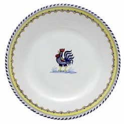 Artistica - Deruta Of Italy Orvieto Blue Rooster Simple: Dinner Plate Dinnerware & Flatware