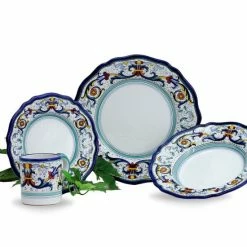 Artistica - Deruta Of Italy Vecchia Deruta: 4 Pcs Place Setting Bundle Dinnerware & Flatware
