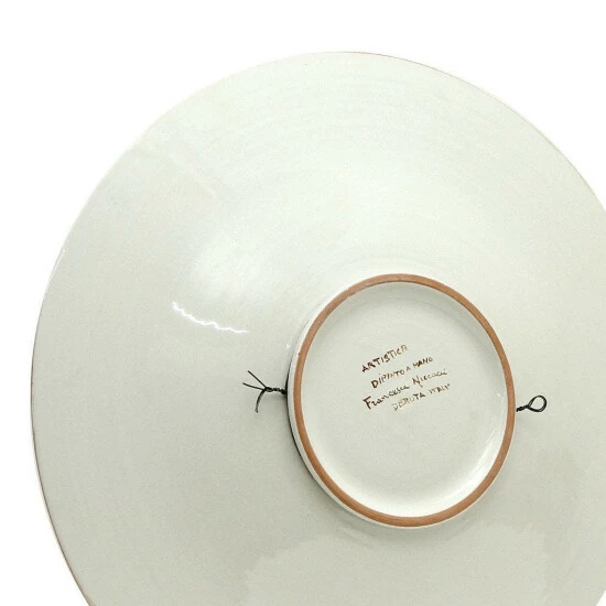 Artistica - Deruta Of Italy Leonardo: One Of A Kind Large Wall Plate With Noblewoman By Francesca Niccacci Decor 4 Artistica - Deruta Of Italy Leonardo: One Of A Kind Large Wall Plate With Noblewoman By Francesca Niccacci Decor - Image 2