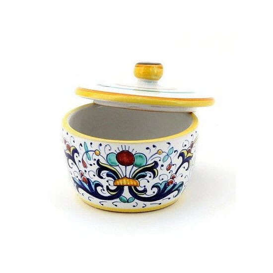 Artistica - Deruta Of Italy Ricco Deruta: Sugar Bowl W Lid Tools & Accessories 4 Artistica - Deruta Of Italy Ricco Deruta: Sugar Bowl W Lid Tools & Accessories - Image 2