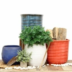 Artistica - Deruta Of Italy Scavo Giardini Garden: Round 'rullato'' Cachepot/Planter Small Tuscan Plants & Planters Yellow -Artistica - Deruta of Italy Shop unnamed file 1684