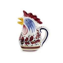 Artistica - Deruta Of Italy ORVIETO RED ROOSTER: Rooster Of Fortune Pitcher (1 Liter 34 Oz 1 Qt) Barware -Artistica - Deruta of Italy Shop unnamed file 171