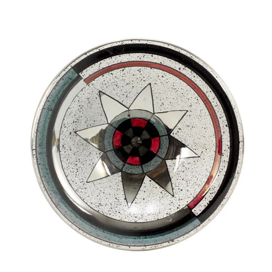 Artistica - Deruta Of Italy Moderno: Ceramic Bowl Geometric Metalic Platinum Design Decor Multi 3 Artistica - Deruta Of Italy Moderno: Ceramic Bowl Geometric Metalic Platinum Design Decor Multi