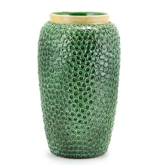 Artistica - Deruta Of Italy Dolfi Button Green: Vase With Hand Applied Buttons Motif Decorative Accents Default Title 3 Artistica - Deruta Of Italy Dolfi Button Green: Vase With Hand Applied Buttons Motif Decorative Accents Default Title