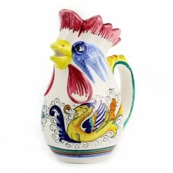 Artistica - Deruta Of Italy Raffaellesco: Rooster Of Fortune Pitcher (1 Liter 34 Oz 1 Qt) Barware