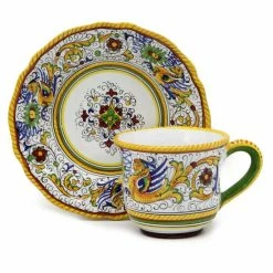 Artistica - Deruta Of Italy Raffaellesco Deluxe: Cup And Saucer Drinkware Multi