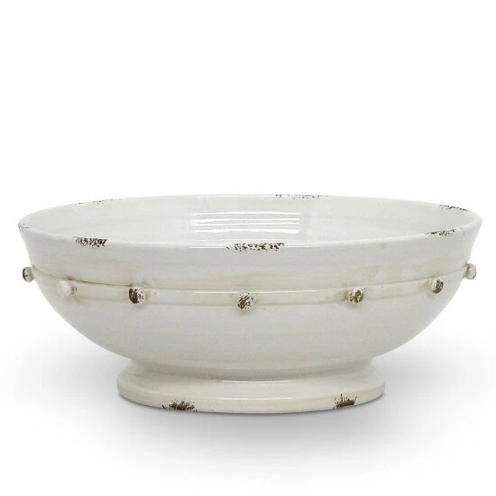 Artistica - Deruta Of Italy Scavo Classico Toscano: Footed Centerpiece Decor White 3 Artistica - Deruta Of Italy Scavo Classico Toscano: Footed Centerpiece Decor White