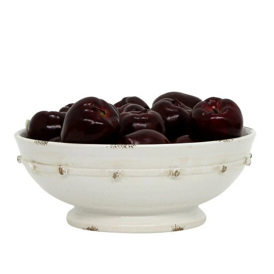 Artistica - Deruta Of Italy Scavo Classico Toscano: Footed Centerpiece Decor White 4 Artistica - Deruta Of Italy Scavo Classico Toscano: Footed Centerpiece Decor White - Image 2