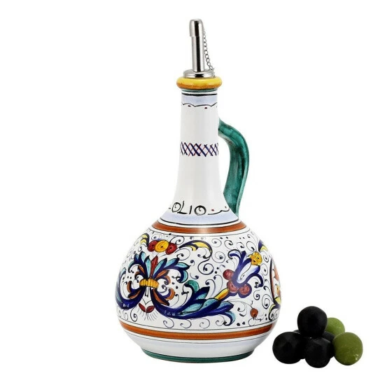 Artistica - Deruta Of Italy Ricco Deruta: Bundle With Utensil Holder & Olive Oil Dispenser & Biscotti Jar Tools & Accessories 5 Artistica - Deruta Of Italy Ricco Deruta: Bundle With Utensil Holder & Olive Oil Dispenser & Biscotti Jar Tools & Accessories - Image 3