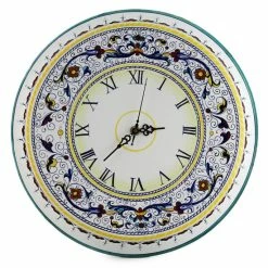 Artistica - Deruta Of Italy Ricco Deruta Deluxe: Large Round Wall Clock Decorative Accents