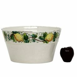 Artistica - Deruta Of Italy Nuova Toscana: Limoni Design - Flower Cachepot (Large) Decorative Accents -Artistica - Deruta of Italy Shop unnamed file 311