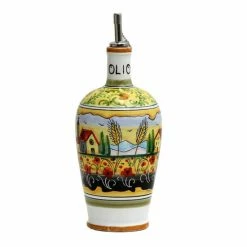 Artistica - Deruta Of Italy Colli Umbri: Umbrian Landscape Olive Oil Bottle With Metal Capped Dispenser Tools & Accessories -Artistica - Deruta of Italy Shop unnamed file 388