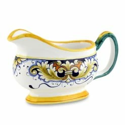 Artistica - Deruta Of Italy Deruta Vario: Gravy Sauce Boat Serveware Olive Green