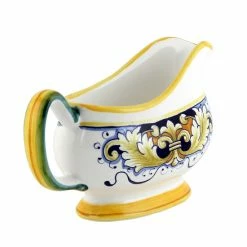 Artistica - Deruta Of Italy Deruta Vario: Gravy Sauce Boat Serveware Olive Green -Artistica - Deruta of Italy Shop unnamed file 396