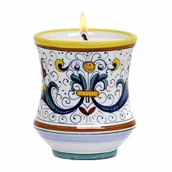 Artistica - Deruta Of Italy Deruta Candles: Deluxe Precious Concave Candle Ricco Deruta Deluxe Design Candles & Home Fragrances