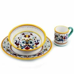 Artistica - Deruta Of Italy Raffaellesco Deluxe: Pre Pack Dinner + Coupe Bowl + Mug Dinnerware & Flatware
