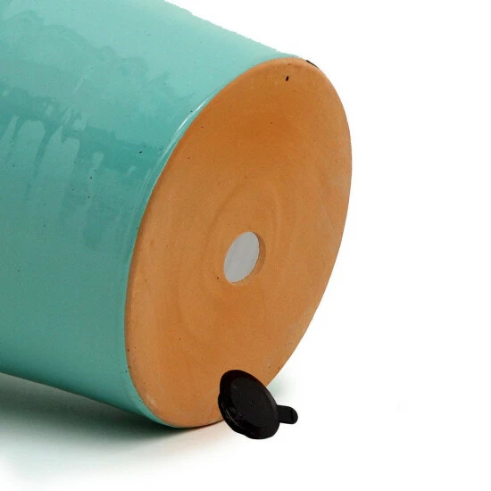 Artistica - Deruta Of Italy Scavo Giardini Garden: Medium Planter Vase With Fluted Rim Aqua Tiffany Plants & Planters Teal 4 Artistica - Deruta Of Italy Scavo Giardini Garden: Medium Planter Vase With Fluted Rim Aqua Tiffany Plants & Planters Teal - Image 2