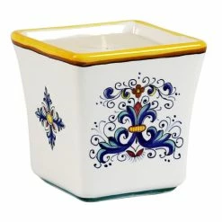 Artistica - Deruta Of Italy Deruta Candles: Square Flared Candle Ricco Deruta Design Candles & Home Fragrances