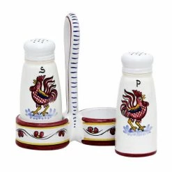 Artistica - Deruta Of Italy Orvieto Red Rooster: Salt And Pepper Cruet Tools & Accessories