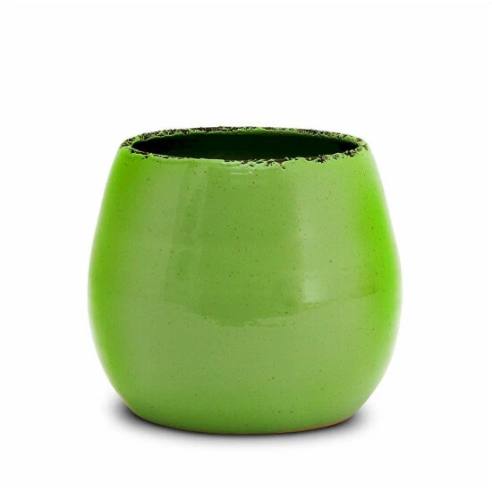 Artistica - Deruta Of Italy Scavo Giardini Garden: Round Shaped Cachepot/planter Small 'Verde Prato Dark Green Plants & Planters 3 Artistica - Deruta Of Italy Scavo Giardini Garden: Round Shaped Cachepot/planter Small 'Verde Prato Dark Green Plants & Planters
