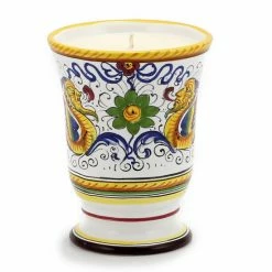 Artistica - Deruta Of Italy Deruta Candles: Bell Cup Candle ~ Deruta Raffaellesco Design Candles & Home Fragrances