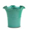 Artistica - Deruta Of Italy Scavo Giardini Garden: Large Planter Vase With Fluted Rim Aqua Tiffany Plants & Planters Teal -Artistica - Deruta of Italy Shop unnamed file 713