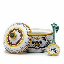Artistica - Deruta Of Italy Ricco Deruta Deluxe: Covered Parmesan Cheese Bowl With Spoon Dinnerware & Flatware -Artistica - Deruta of Italy Shop unnamed file 726